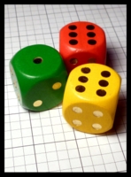 Dice : Dice - 6D Pipped - Group Wooden Jumbo - eBay Jan 2015